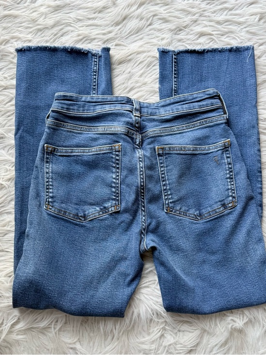 Anthropologie Pilcro The Yaya Raw Hem Denim Mid Rise Jeans Women's Size 28 - Picture 8 of 9